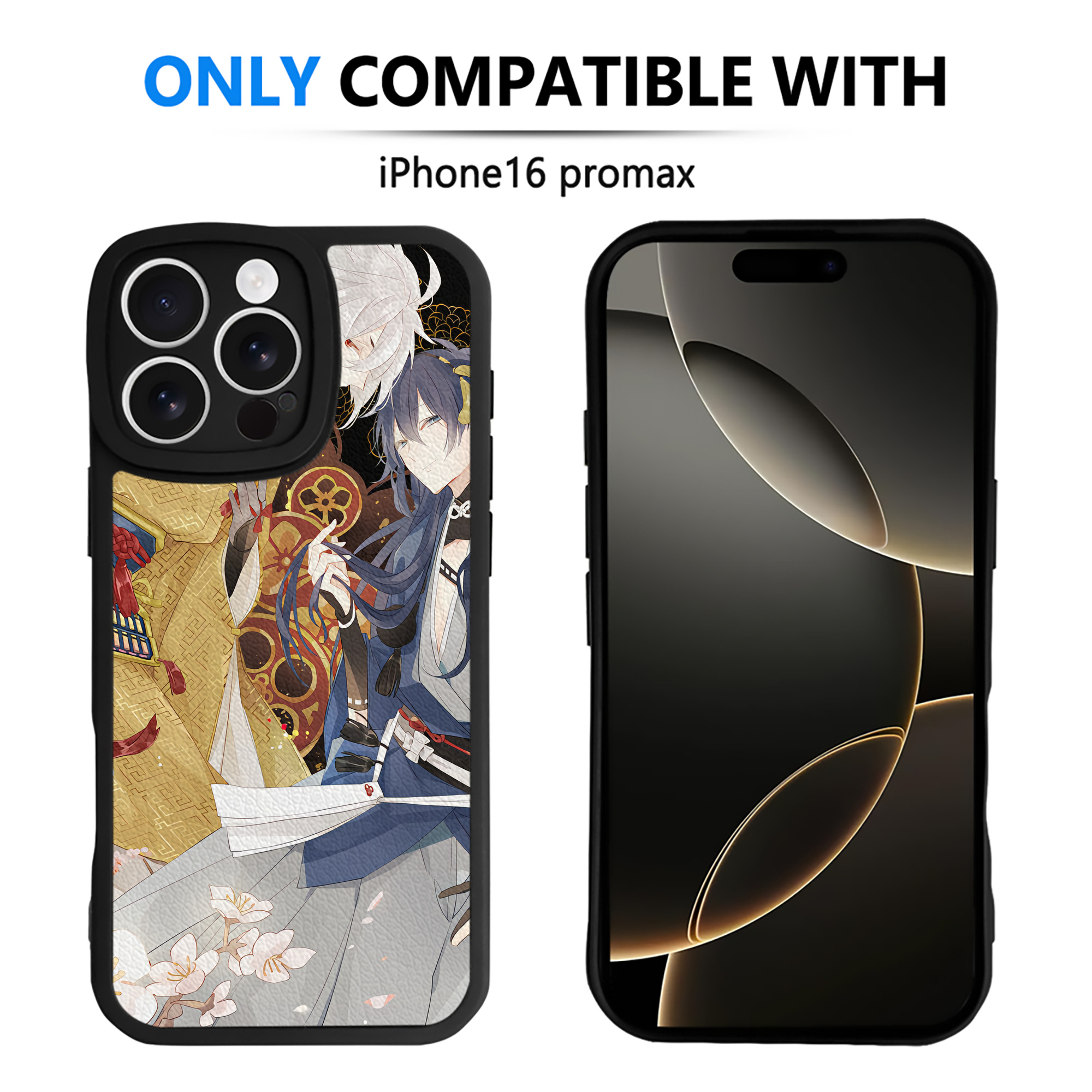（画像用） 刀剣乱舞 Touken Ranbu 【iPhone 16シリーズ対応】シリコンスマホケース（レザー調） 材質：シリコン